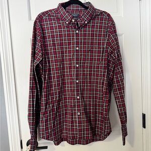 Nautica Red and Black Plaid Button-Down Shirt - LNWOT